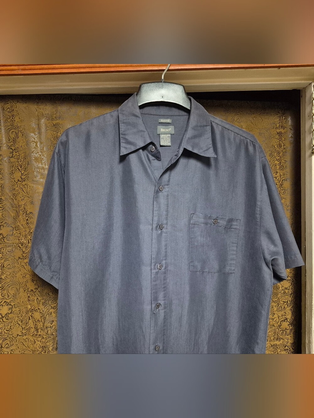 Bruno Sueded Men's Button Down Shirt